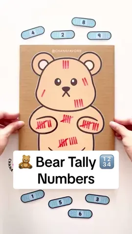 🐻 Bear Tally Numbers 🐻 A fun and engaging way to help kids learn counting and number recognition through tally marks. Perfect for parents and educators, this interactive game enhances counting skills and fine motor practice. Available now on our store! Link in bio. ☰What you'll need: * Chanafavors Printables * Cardboard * Adhesive Tape * Whiteboard Markers * Scissors / Glue Stick 🌈 Shop for Printable PDF Files 🖨 Chanafavors.etsy.com  (Click our profile for live link) #chanafavors #kidsactivities #learningisfun #kidslearning #prechoolactivities #playandlearn #finemotorskills #earlylearning #mathforkids #toddleractivities #earlychildhoodeducation 