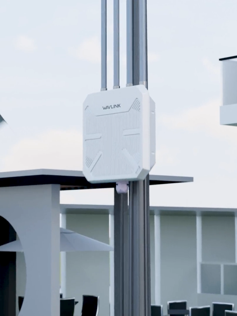 WAVLINK AX3000 WIFI 6 outdoor router, wifi repeater, access point. Two antennas used together can help you get 1000-meter wifi distance. #wifi6 #ax3000  #wavlink  #outdoor