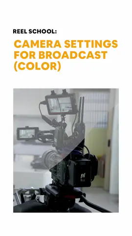 Camera’s Standard Color Settings for Broadcast. #livestream #liveproduction #soccom #filmmaking #EduTok 
