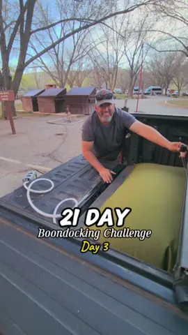 Filling up with water because we found a place near by - we didn't need it yet but figured we why not be prepared - Day 3 of 21 days of Boondocking Challenge  #boondocking #offgridlife #letsgocamping #rving #drycamping #boondockingadventures 