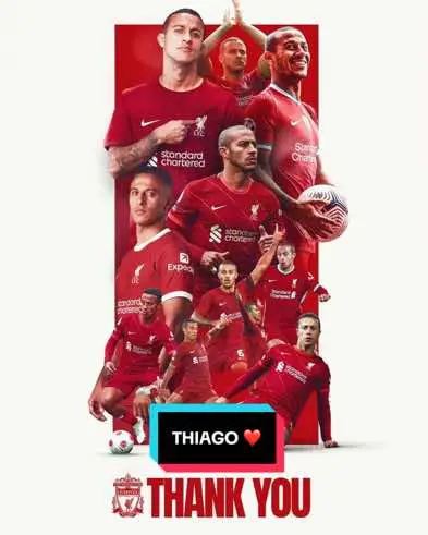 A truly special footballer - all the best, Thiago 🔴🙌 #lfc  #liverpool  