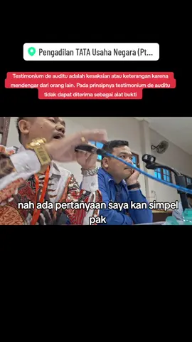 Testimonium de auditu adalah kesaksian atau keterangan karena mendengar dari orang lain. Pada prinsipnya testimonium de auditu tidak dapat diterima sebagai alat bukti. demikian edukasi yang bisa disampaikan. PERSIDANGAN PENUH MISTERI PENGACARA JHON SILABAN, PEJUANG KEADILAN. BAGI PARA PENCARI KEADILAN. #batak #lucu #banjarbaru #kalimantanselatan #asmrtik #ceritasambilasmr #asmrtiktoks #tiktokasmr #story #horor #beranda #sorotan #pengikut #fyppppppppppppppppppppppp #fyp #fypppppppppppppp #viral #pengadilantatausahanegarabanjarmasin #pengadilantatausahanegara  @Kantor Hukum PAS @Adv.Jesvandy Silaban,SH.,MH @advokat.Frendy.S.H.M.H @Pengacara Jhon Silaban,S.H,M.H @Pengacara Jhon Silaban,S.H,M.H @Pengacara Jhon Silaban,S.H,M.H 