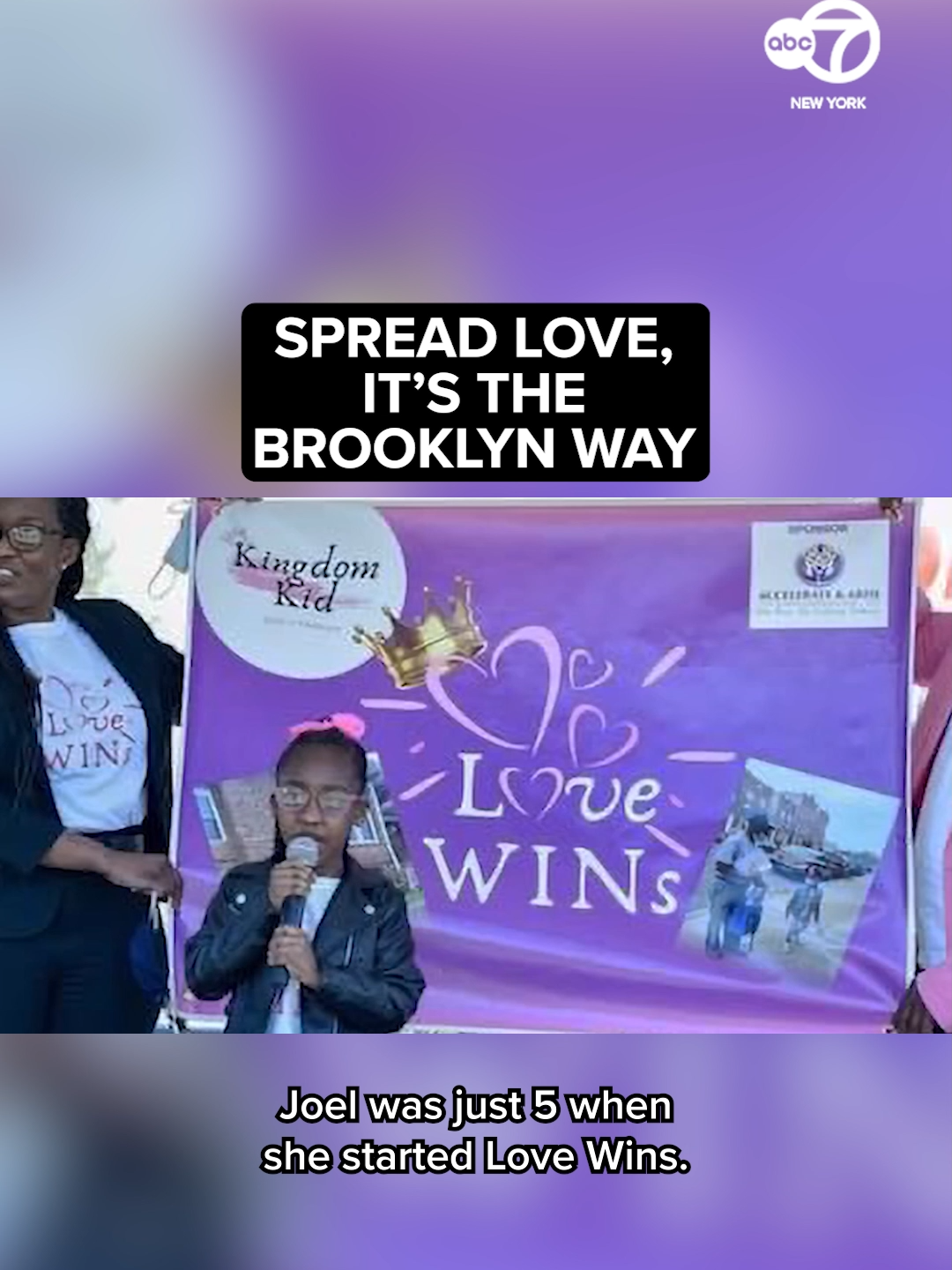 Little girl, HUGE dreams! 8-year-old is on a mission to spread love across Brooklyn and beyond. 🤗 #fyp #Love #kids