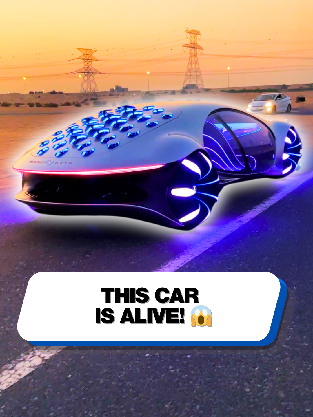 It's got flaps that move when you brake... 👀😱  #mercedes #conceptcar #technology #futuretech #avatar #future #supercar #supercarblondie