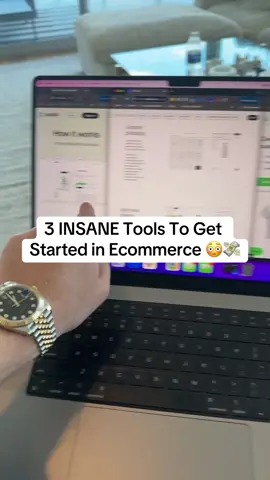 3 Tools To Get Started in Ecommerce for free 🤯🤩 #ecom #ecommerce #shopify #tools #websitetools #dropship #dropshipping #makemoney #onlinebusiness 