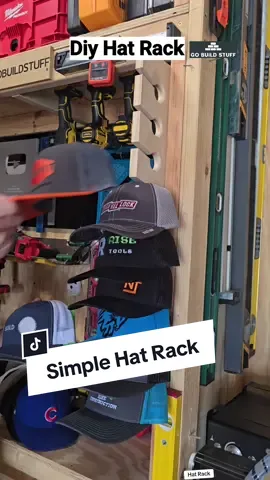 Simple Hat rack #hat #rack #gobuildstuff 