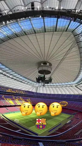 What do you think about that new cover Camp Nou stadium ?#Barcelona #Football #realmadrid #viral 