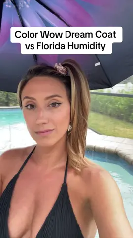 @Kristen Sitz puts Dream Coat to the ultimate humidity test! 🌡️ Even in the rain AND hot tub your hair will stay frizz-free 🤩 So make your blowouts last with this magic! 🪄 #colorwow #humidityproof #humidityhair #blowout #colorwowdreamcoat #frizzyhairtips 