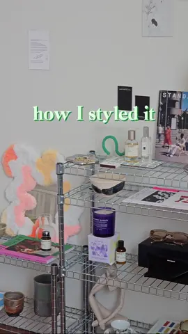 saw so much inspo online for the omar shelf that I was influenced 🫣 the adjustable shelves are soo versatile and you get the chrome aesthetic for an affordable price! 10/10 @IKEA find #ikeafinds #ikeatok 