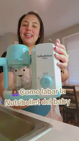 Como labar la NUTRIBULLET del bebe?  . . . . . #niños #bebes #comidasaludable #toddler 