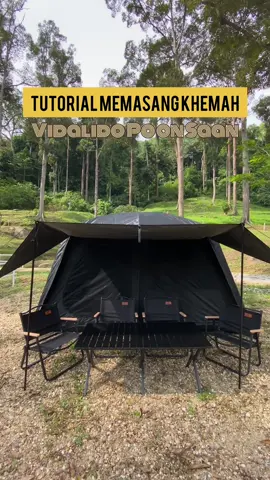 Heyyo! Assalamualaikum.. Admin nak share cara pasang khemah Vidalido Poon Saan, harap dapat membantu dan bermanfaat kepada semua 🥰🏕.  Kalau nak merasa camping dengan Vidalido Poon Saan atau nak camping bertemakan “black” boleh sewa dengan Rimba Tent Rental. Harga sangat murah dan berbaloi tau. untuk pertanyaan dan maklumat lanjut, sila whatsapp admin ya. link di bio! 😉 #rimbatentrental #vidalidopoonsaan #vidalidomalaysia #campingmalaysia #sewakhemahcampingmurah #fyp #fypシ゚viral #fyppppppppppppppppppppppp #familycampingmalaysia #tiktokviral #ilovenature #outdoorcamping 