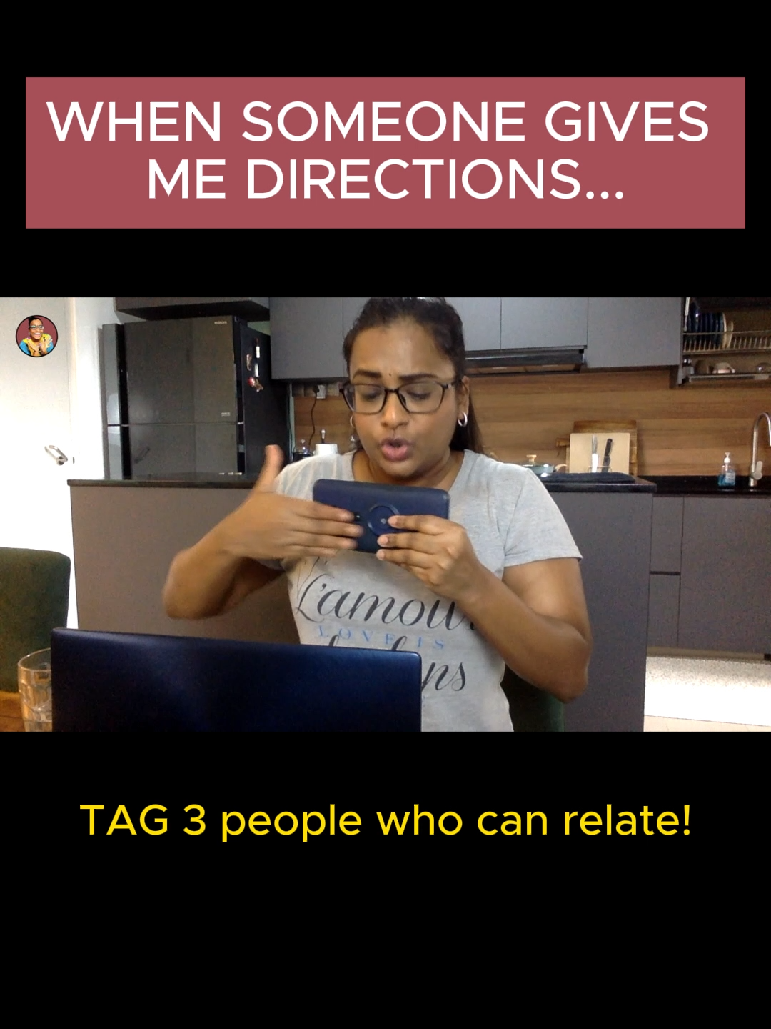 Understanding directions is hard 😂Where are my direction challenged peeps at? #tamil #comedy #skit #share #reels #entertainment #fyp