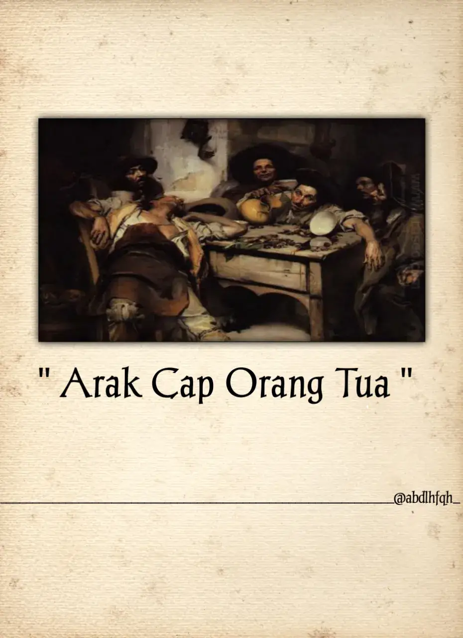 cap orang tua....#sastra #poem #puisi #poetry #arak #