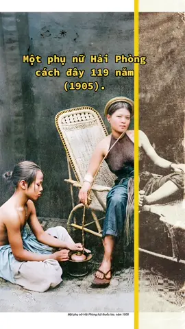 Một phụ nữ Hải Phòng cách đây 119 năm (1905). #phuccheanhcu #phucdunganhmau #tiemanhthanhxuan #phuchoianhcu #haiphong 