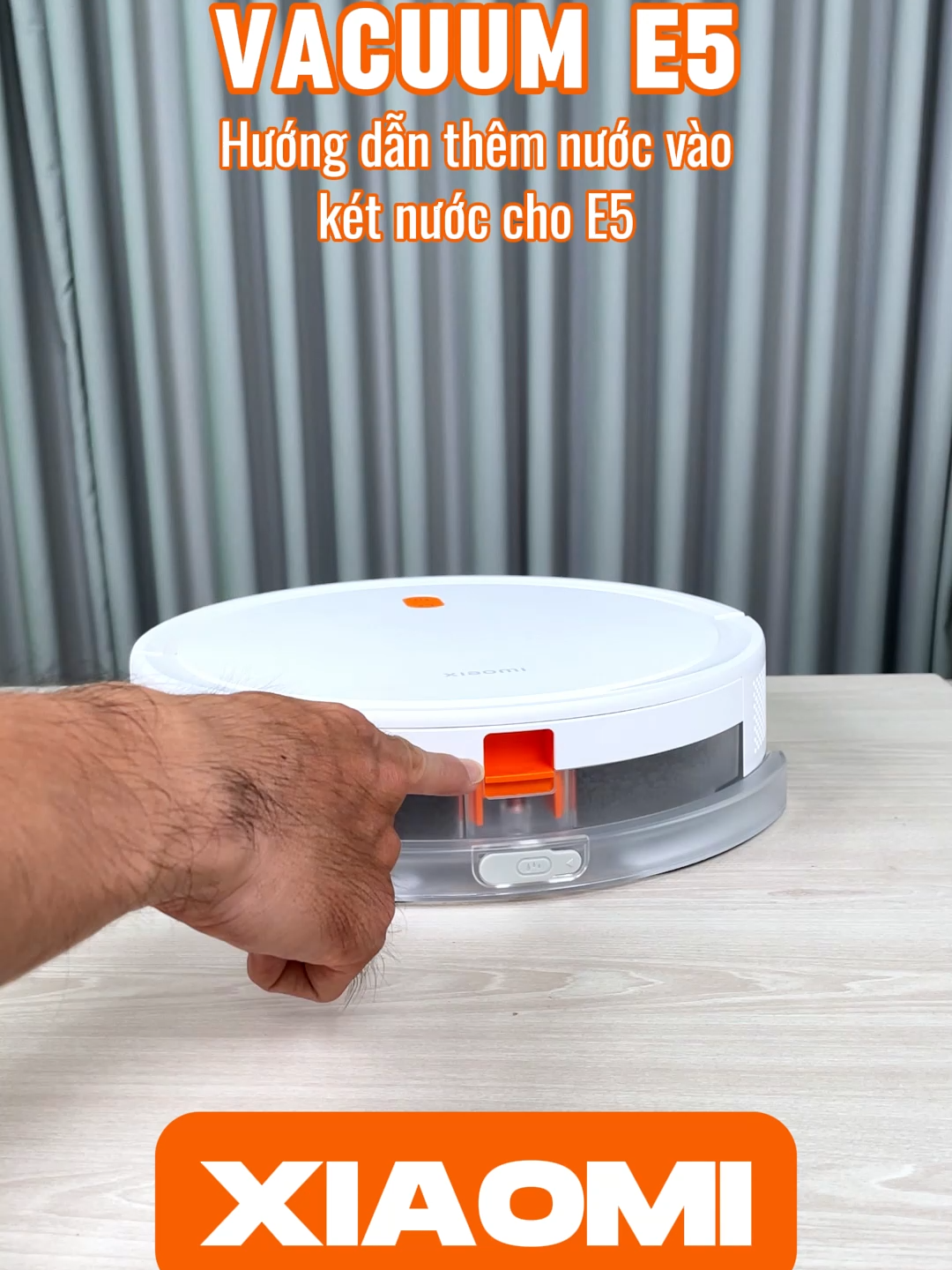 Hướng dẫn cách thêm nước vào hộp đựng bụi Robot Vacuum E5  #xiaomi #robot #tiktoktech