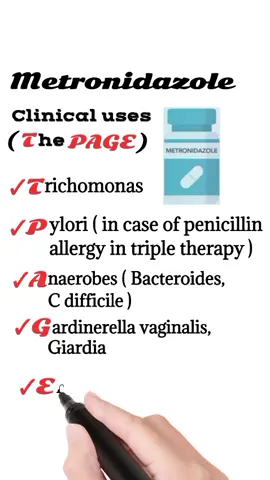 Uses of Metronidazole #metronidazole #pharmacology #medical_mnemonics786 #m_m786 