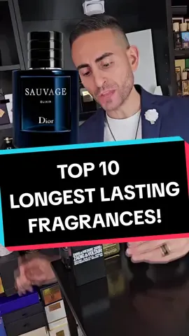 Top 10 longest lasting designer fragrances for men! #fragrance #fragrancetiktok #perfumetok #redolessence #perfume #perfumetiktok 