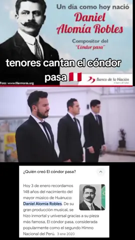 tenores cantando el cóndor pasa 🇵🇪#musica #danielalomiarobles #peru #tenores #condor #elcondorpasa #peru #viral #viralvideo 