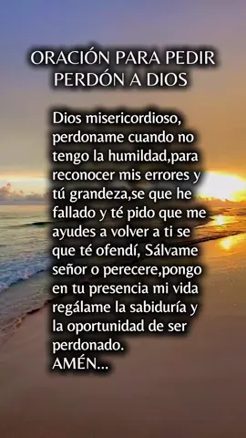 ORACIÓN PARA PEDIR PERDÓN A DIOS 🙏🥺