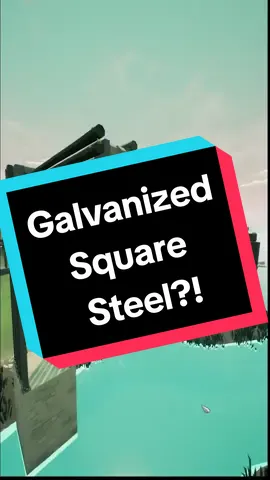 Galvanized Square Steel in a video game?! #galvanizedsteel #liam  #pcgaming #enjenir #indiegame #gamedev #homedesign 