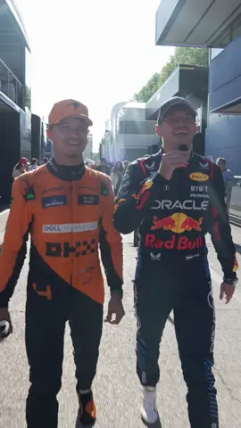 Post quali with Max… and Lando 🫶 #f1 #maxverstappen #landonorris 