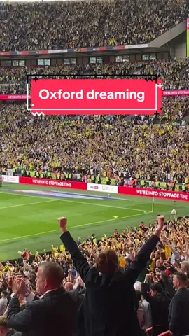 The moment Oxford United clinch promotion to the Championship at Wembley #oufc #awaydays #oxfordunited #yellows #britishfootball #oxford 