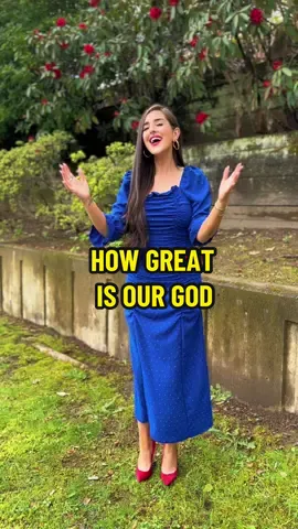 How great is our God! ❤️💙 #howgreatisourgod #christian #christiantiktok #worship #praise #singing #cover #gospel #foryoupage #foryou #christiangirl #klove #jesus @Chris Tomlin 