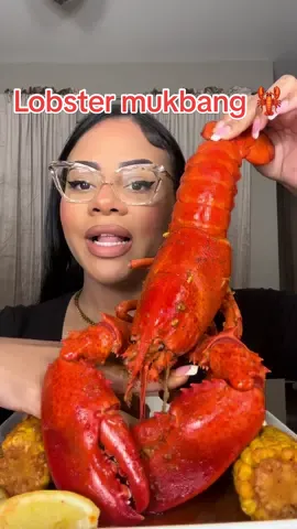 Lobster mukbang! 🦞🦞🦞 have yall tried lobster?  #creatorsearchinsights #mukbanglobster #lobstermukbang #lobster ##seafood #seafoodmukbang #fypage #fypシ゚viral #viraltiktok #virall 