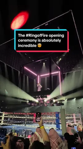 The #RingofFire opening ceremony is absolutely incredible 🤯 Buy #FuryUsyk LIVE on TNT Sports Box Office 👉  #tysonfury #fury #boxing #usyk #oleksandrusyk #riyadhseason 