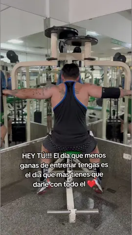 Hay día de días, unos con muchos animos otros que no, ya sea cansancio por trabajo, estudio o sentimentalmente, pero no te detengas, el gym no es solo para trabajar tu cuerpo también es fortalecer la mente, VAMOS SIEMPRE ADELANTE, ENTRENA INTELIGENTE!!!#gym #alextrainerb #caracas #venezuela #GymTok #gymmotivation #GymLife 