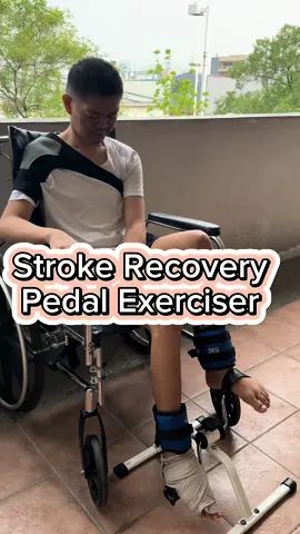 Pedal Exerciser / Stroke Recovery #strokesurvivor #strokeawareness #strokerecovery #stroke #strokepatient #strokejourney #minibike #pedalbike #pedalexerciser #exerciseathome #ironsandbag #shouldersupport #inspirational #inspirationalvideo 
