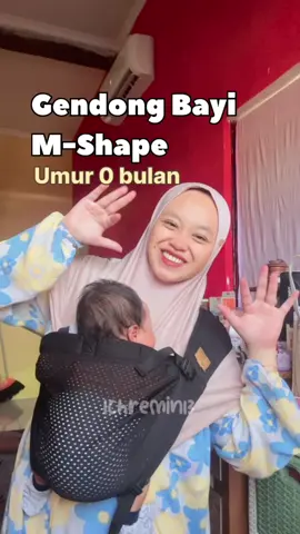 Gendong bayi M-shape 0 bulan🖤✨ #fyp #newborn #gendongannewborn #cuddleme #gendonganbayi #gendongancuddleme #gendongmshape #gendonganmshape #geosfitair 
