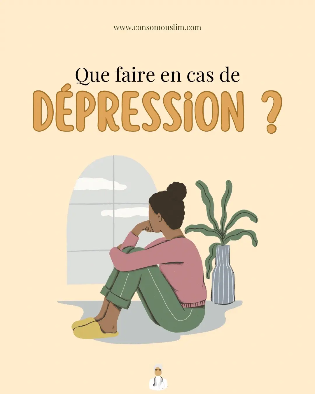 🌟 Que faire en cas de dépression ?  1️⃣ Le Tawakul 🤲 2️⃣ Alimentation saine anti-inflammatoire 🥗 3️⃣ Moins de sucres raffinés 🍭 4️⃣ Bougez plus🏃‍♂️  5️⃣ Bien s’entourer👫 🎧 Pour la suite des conseils, je vous invite à écouter ou réécouter l’épisode 1 du podcast sur la dépression que je vous ai mis en rediffusion 🎙️ Il est disponible sur toutes les plateformes d’écoute en recherchant « Minute Santé » ou sur YouTube (Consomouslim) et sur le site (Consomouslim.com - Onglet Podcast) 🔗 Lien direct en profil  📲 Partagez ces conseils avec ceux qui en ont besoin incha Allah   ⠀⠀⠀⠀⠀⠀⠀⠀⠀  ⠀⠀⠀⠀⠀⠀⠀⠀⠀ ⠀⠀⠀⠀⠀⠀⠀⠀⠀ ⠀⠀⠀⠀⠀⠀⠀⠀⠀ ⠀⠀⠀⠀⠀⠀⠀⠀⠀ #santémentale #santénaturelle #santementale  #conseilssanté #depressionn #depressionn #santeholistique #santéholistique #oumma #oummah #musulmans #musulmansdefrance #musulmanes #muslimummah #muslimat #hygienedevie #hygiènedevie #nutritioneducation #sommeilreparateur #sommeilprofond #stressaway #destresser #destressed #biendormir #mangersainementetsefaireplaisir #naturopathieholistique #medecin #remedesnaturels #greendeen #médecine 