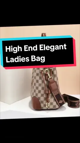 High End Elegant Ladies Printed Checkered Bag#Bag #Ladiesbag #Highendladiesbag. #checkeredbag 