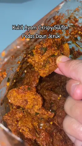 Kulit Ayam Crispy Sultan Bandung pedas daun jeruk 🤤🔊Davidmakanin #basrengsultanbandung #kulitayamcrispy #kulitayampedas #shopmaster 