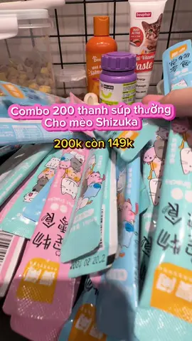 Combo 200 thanh súp thưởng cho mèo Shizuka #supthuongchomeo #patemeo #leebow #trending #xuhuong #meo #doanchomeo 