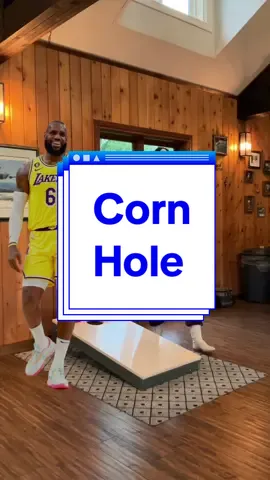 Playing corn hole with Lebron James #comedу #laugh #jokes #haha #viral 
