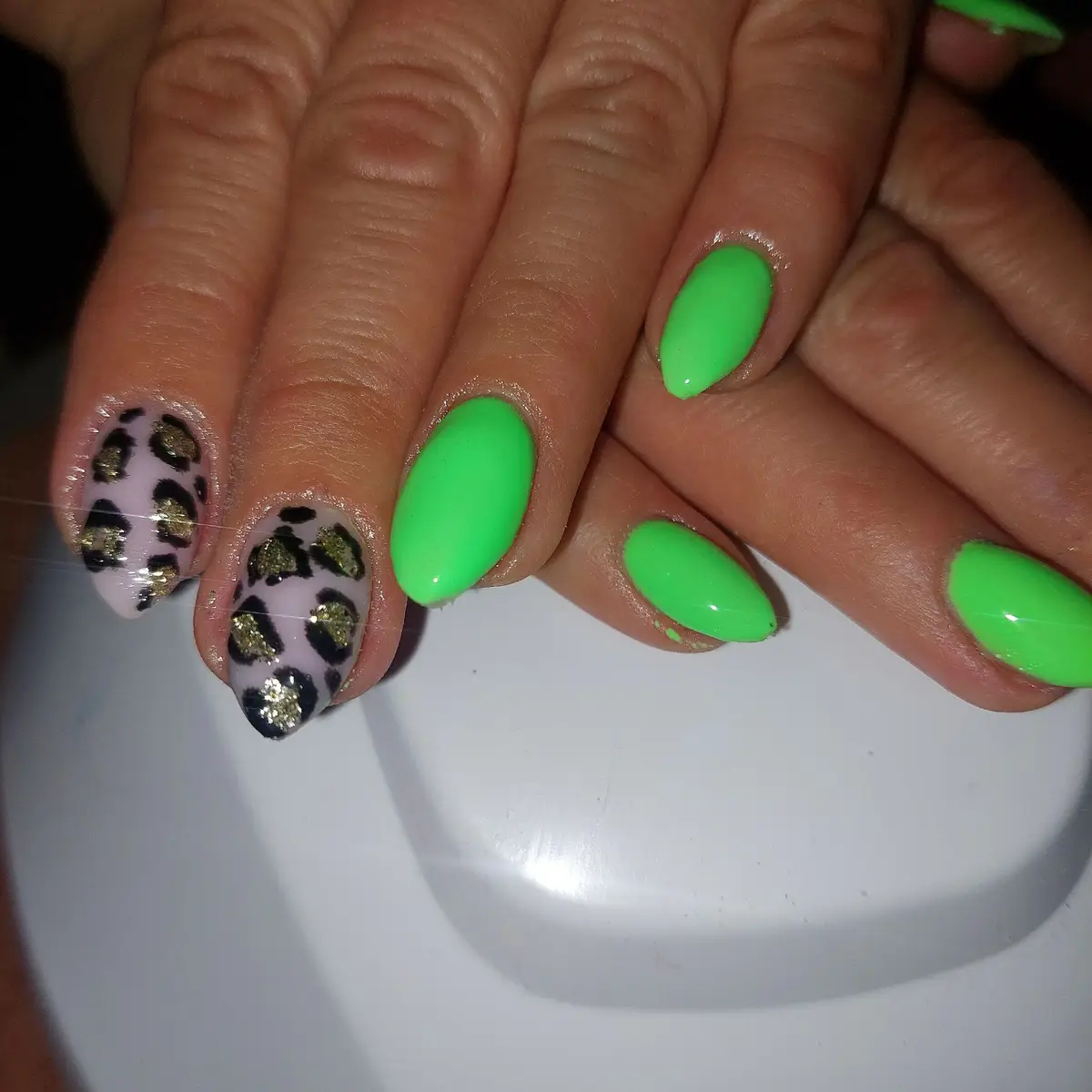 #animaliernails #verdefluo