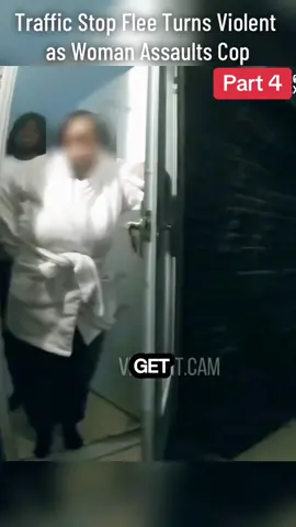 Traffic Stop Flee Turns Violent as Woman Assaults Cop #TrafficStop #copstiktok #cops #policeoftiktok #police #arrested #jail #lawenforcement #viral #foryou #usa 