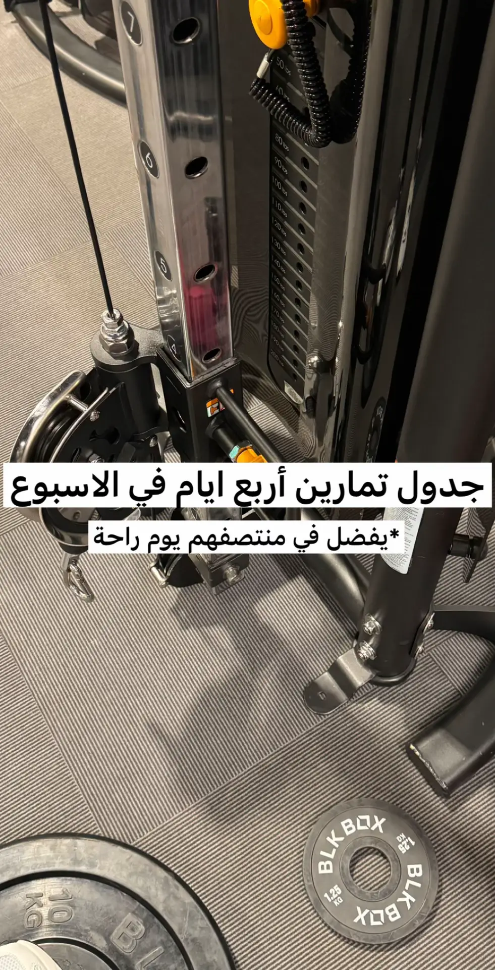 #جدول #تمارين #gym #fyp