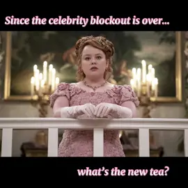 What are we focused on now? I havent seen these posts in a week! Maybe it's Bridgerton? Lady Whistedown?  #celebritynews #blockout #celebrityblockout #blocklist #diddynews #pdiddy #bridgerton #bridgertonscandal #whistleblower 
