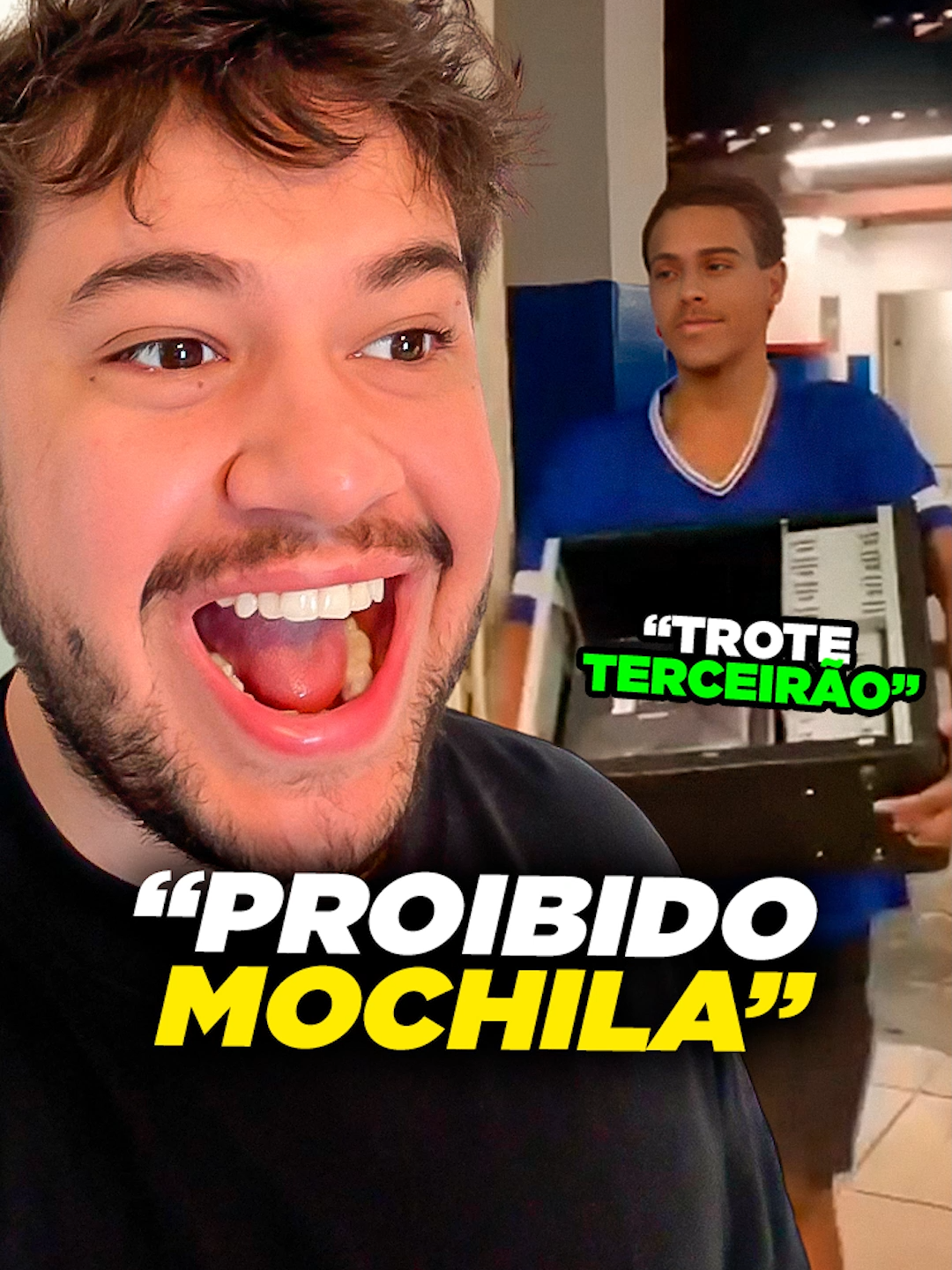 TROTE TERCEIRÃO: proibido mochila! 🚫 #livedobrino #humor