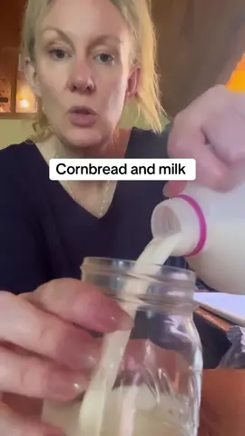 Anyone else love cornbread and milk? So good !  #cornbread #milk #countryliving #countryhumans #oldtimer #sogood #fy #for #foryou