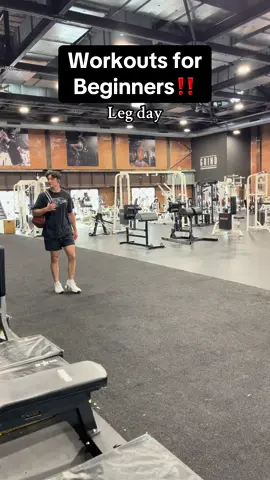 Leg Day for beginners #gymbeginner #gymbeginnertips #beginnerworkout #legday #FitTok #fyp 