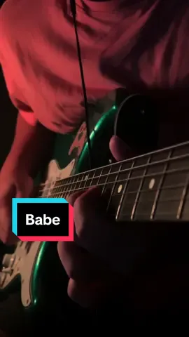 “I hate that because of you, I can’t love you babe” #babe #taylorswift #electricguitar #cover #fyp 
