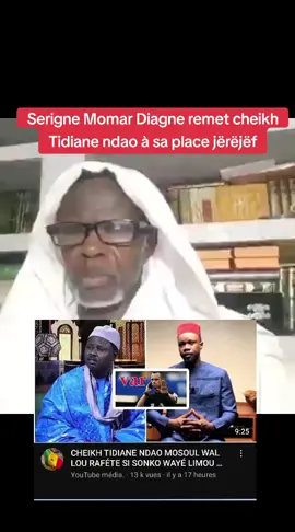 Serigne Momar Diagne remet cheikh Tidiane ndao à sa place jërëjëf