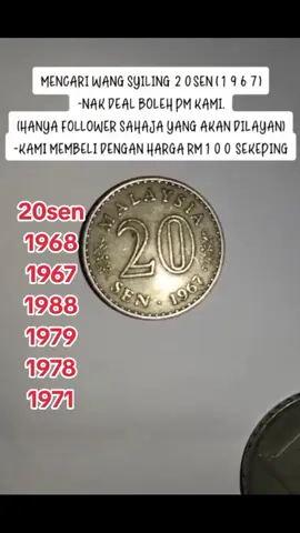 syiling 20 sen bernilai# #beli wang lama seluruh malaysia