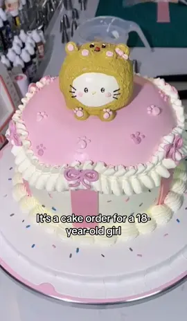 Cute cake for girl #cakeart #cakedecorating #fyp #cutecake 