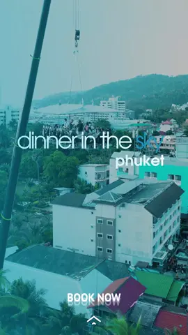 🥳 Dinner in the Sky Phuket — the ULTIMATE dining adventure! 🚀✨  Don't miss out — we're OPEN NOW! Book your seat and elevate your dining experience to new heights! 🚁🌆  #DinnerInTheSkyPhuket #DiningExperience #BookNow