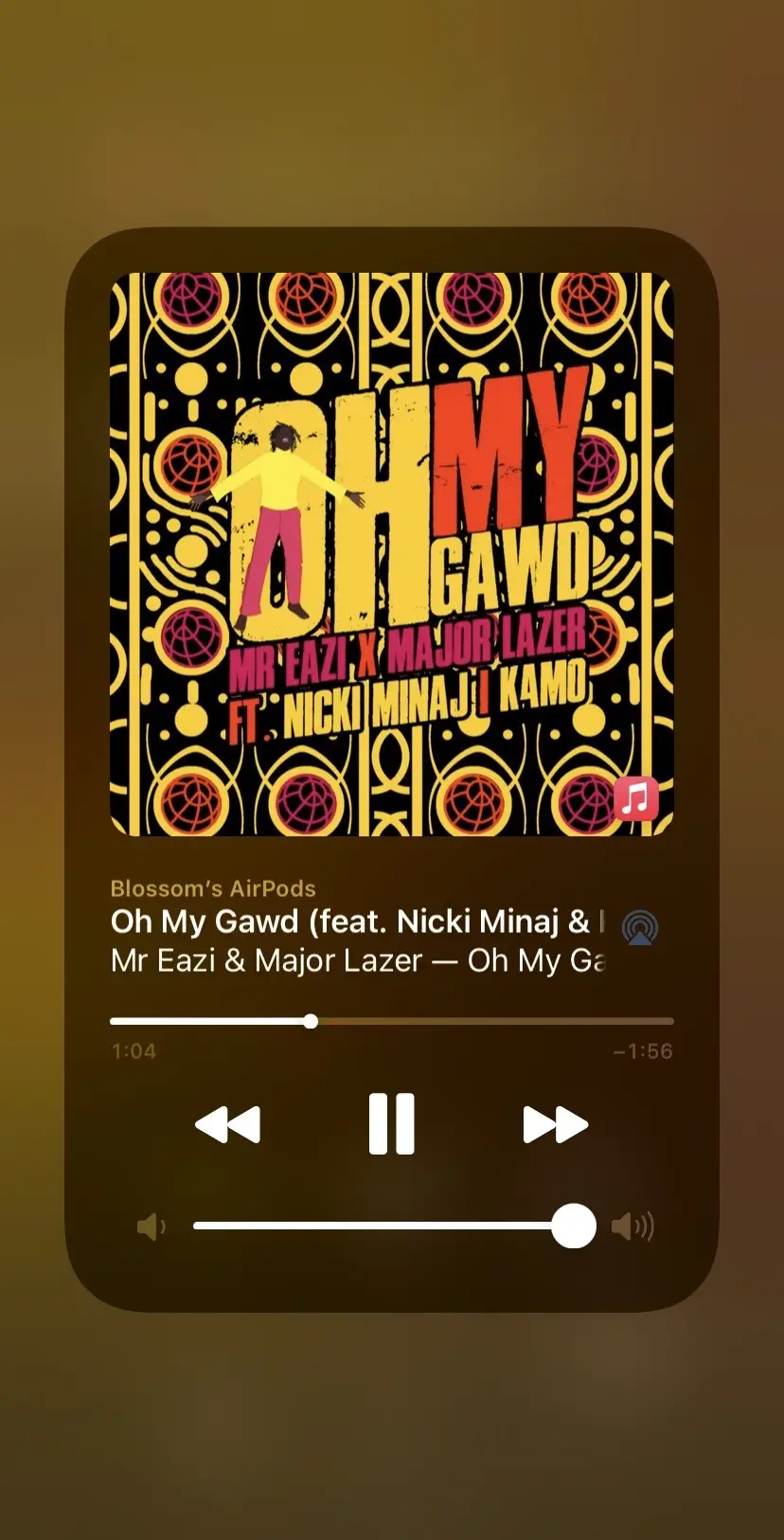 #fypシ゚ #songs #songoftheday🎧 #thesongoftodayis____ #songstoaddtoyourplaylist #ohmygawdmajorlazer #majorlazer #mreazi #nickiminaj 